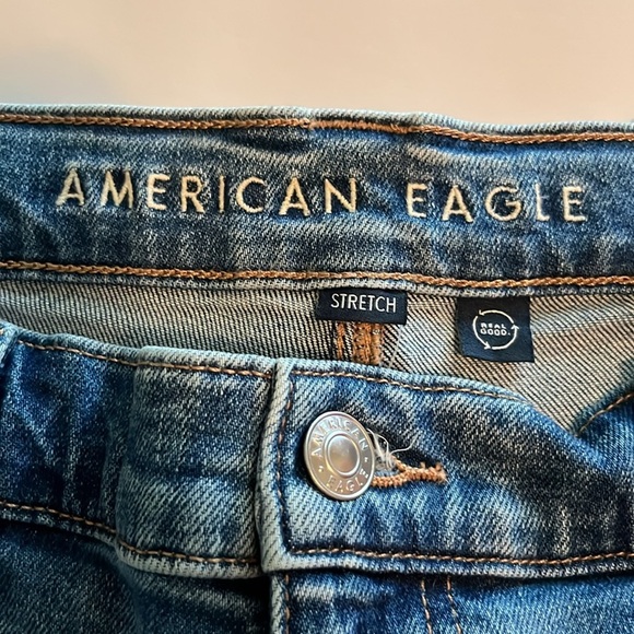 American Eagle Super High Rise Ankle Straight NWT Size 14 Short - Picture 10 of 16